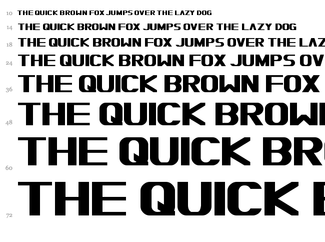 Moiser Heavy font waterfall